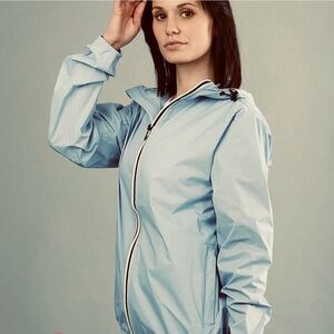 HALIFAX TRADERS Chaqueta Active Full Zip Hooded Rain Jacket, mint